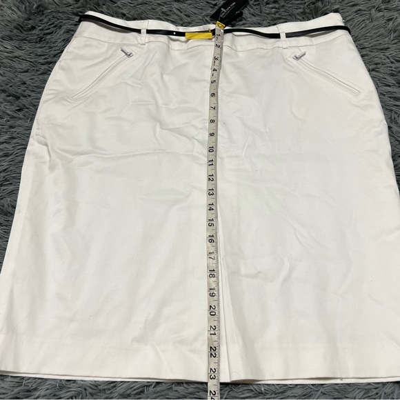 NWT Jones New York Collection Stretch White Pencil Skirt Size 16w - Picture 9 of 10